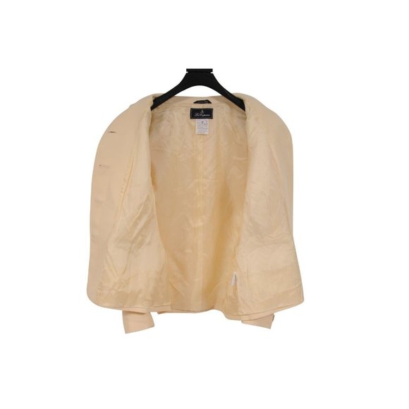 Les Copains Womens Blazer Size 46 XL Yellow Acetate Viscose  Jacket Coat NWT - Picture 7 of 9